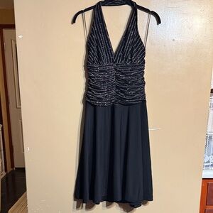 JS Boutique Black Halter Backless Dress